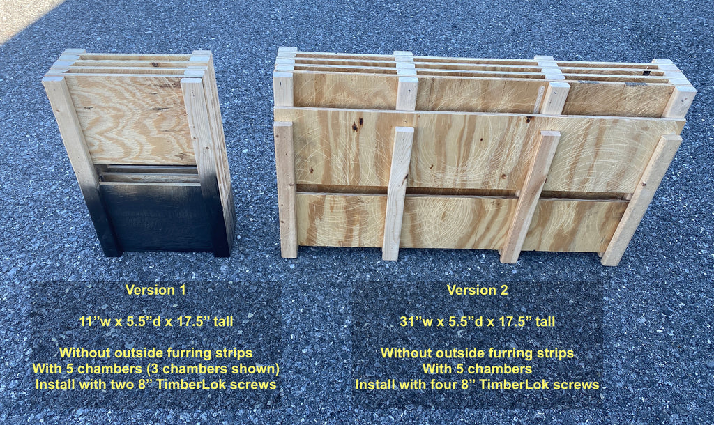 Bat Roost Baffle Cluster