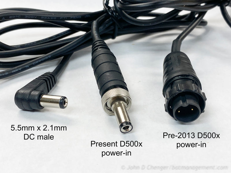 DC/Lith-ion to Petterson D500x Power Cable