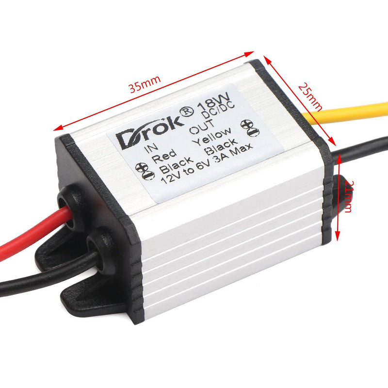 DROK 12V to 6V Battery Converter