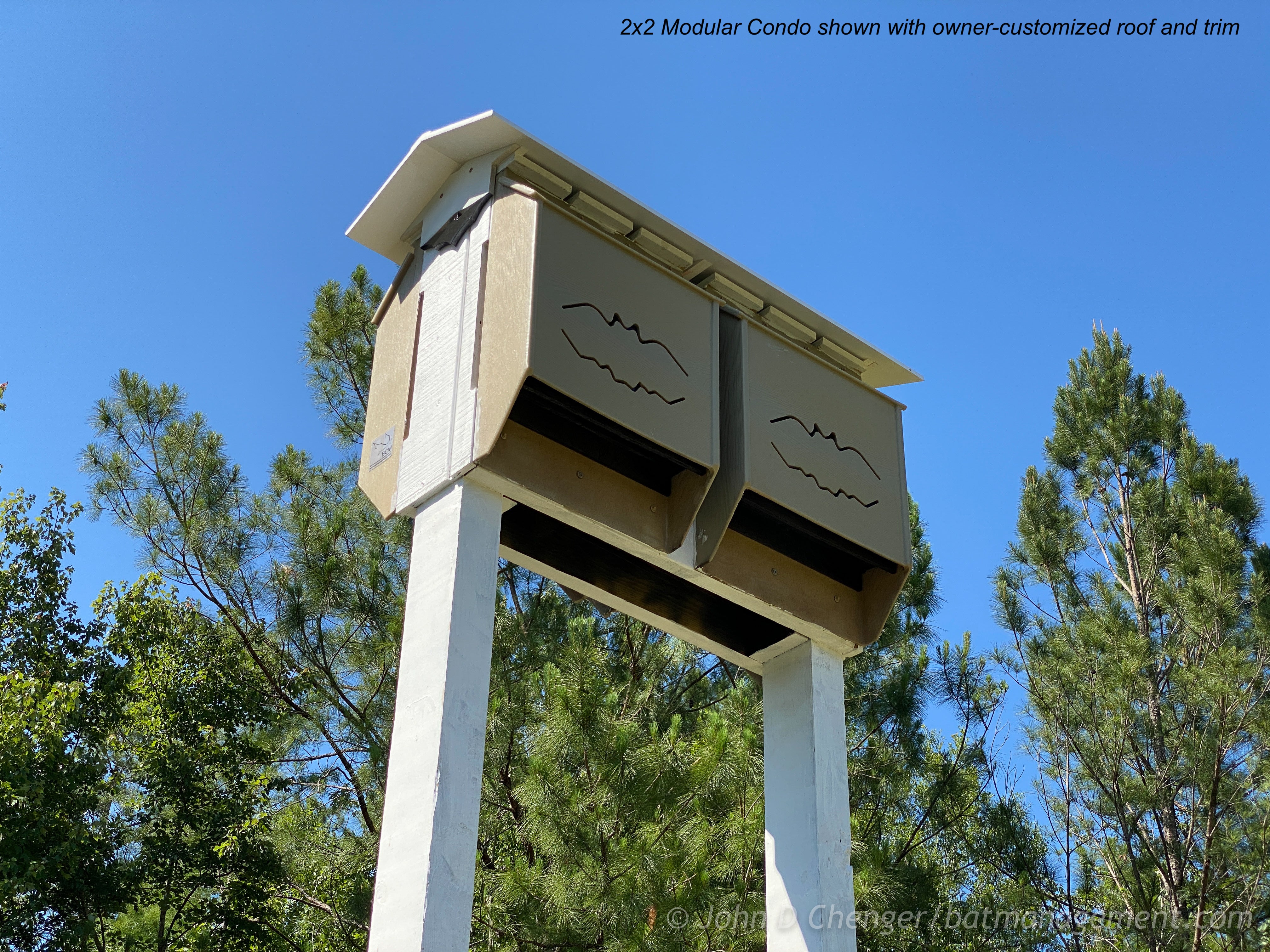 Bat Management Modular Bat Condo 2x2 - Big Bat House – Bat Conservation and Management ...