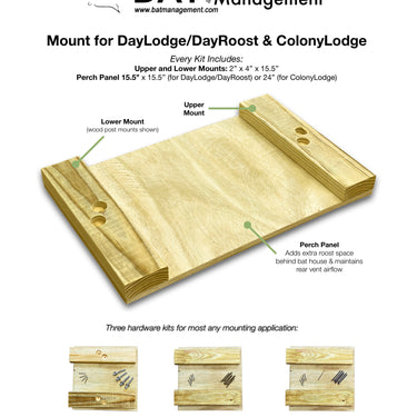 Bat House Mount Kit - Resin Lumber