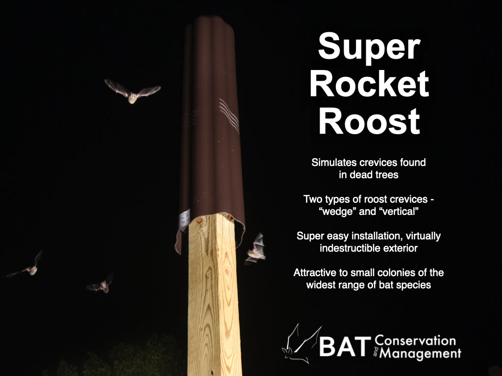Super Rocket Roost - 8''x56'' Artificial tree bat roost